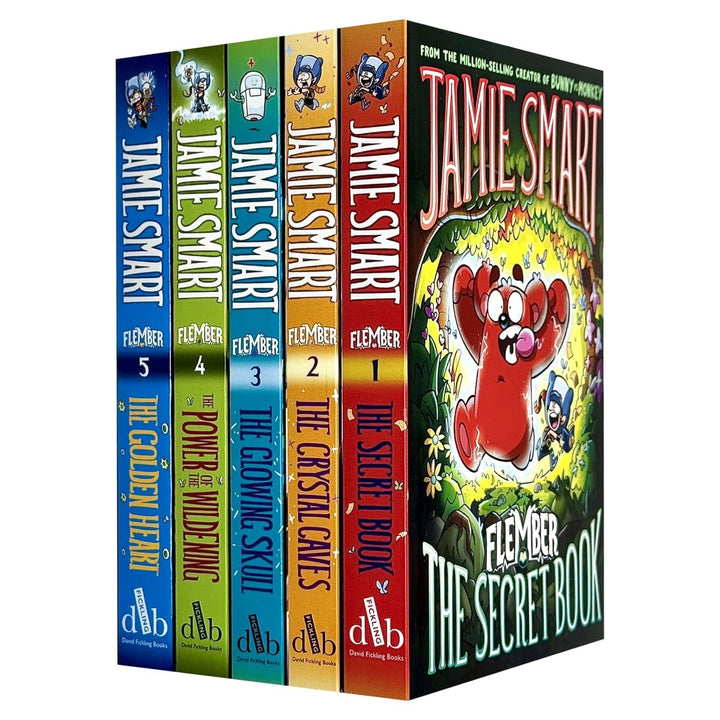 Flember Series 5 Books Collection Set (Books 1-5) by Jamie Smart -Fantasy Adventure for Kids 8+ Years with Magic, Humor, Illustrated Stories & Engaging Narratives