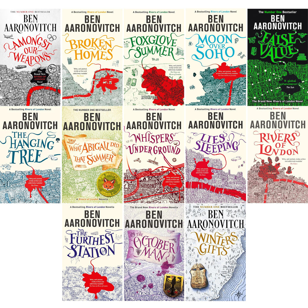 The Complete Rivers of London Series by Ben Aaronovitch: Explore Magic, Mystery, and Adventure with Peter Grant Across 13 Books and Novellas Set in London's Supernatural Underworld (Paperback)