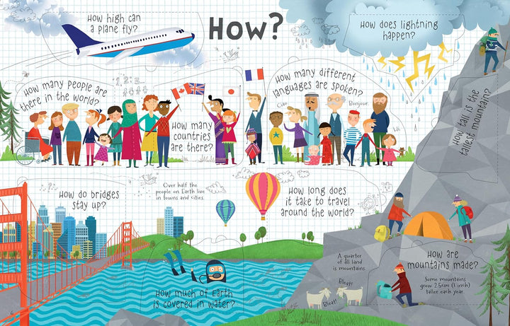 Usborne Lift-the-Flap Questions and Answers About Our World by Katie Daynes (Lift-the-Flap Questions and Answers) | Board Book