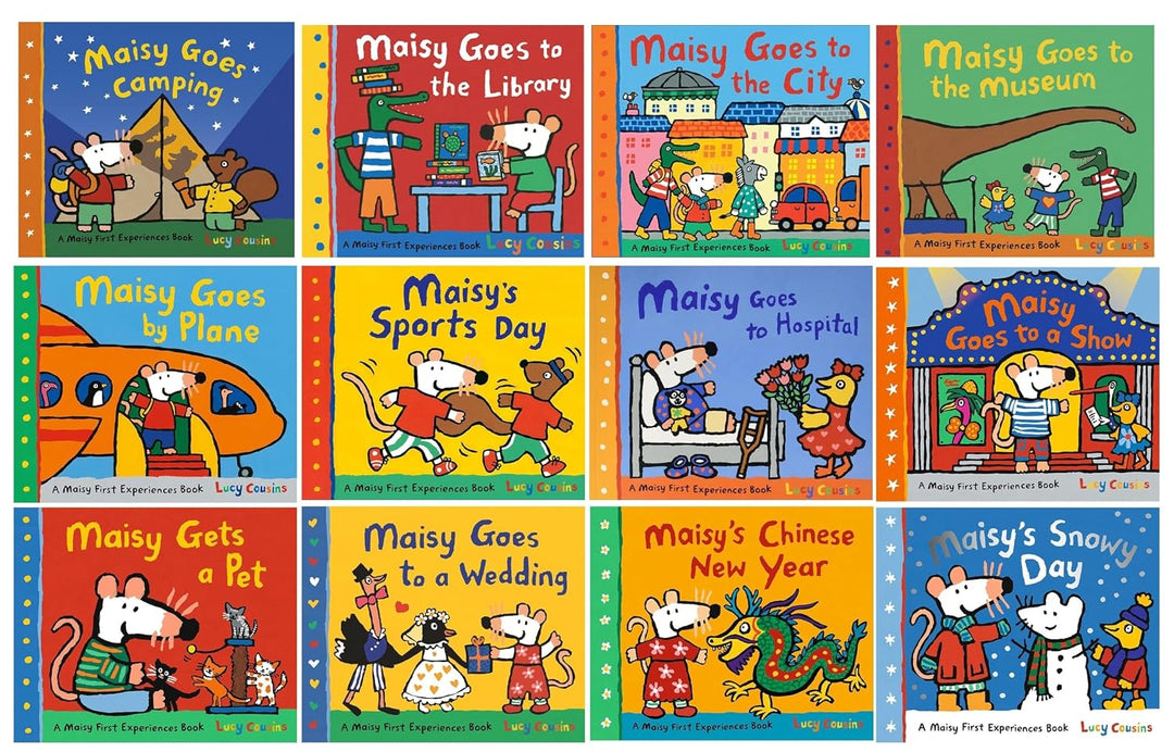 Maisy Mouse First Experiences 12 Books Collection Set (Set 2) By Lucy Cousins For Ages 2-5 (Paperback)