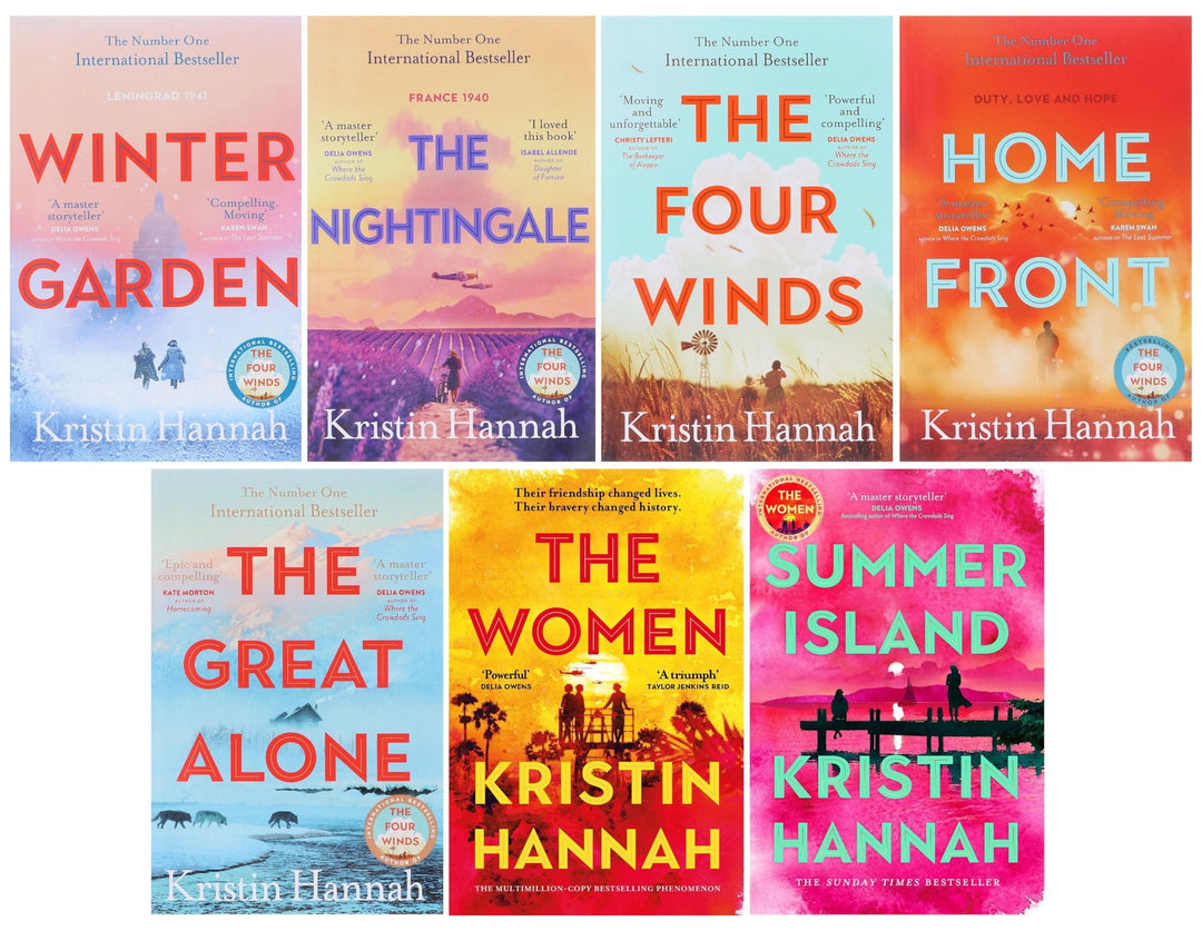Kristin Hannah Collection 7 Books Set (Winter Garden, The Nightingale, The Four Winds, Home Front, The Great Alone, The Women and Summer Island)
