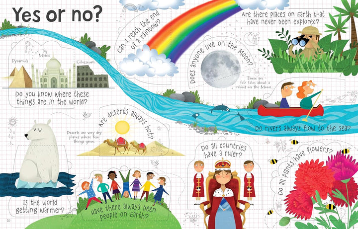 Usborne Lift-the-Flap Questions and Answers About Our World by Katie Daynes (Lift-the-Flap Questions and Answers) | Board Book