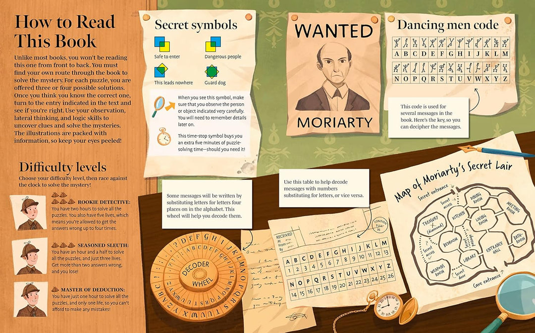 Escape Room Adventures: Sherlock's Greatest Case: A Thrilling Interactive Puzzle Story (Arcturus Escape Rooms) | Hardcover