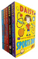 Daisy and the Trouble Collection Kes Gray 5 Books Set inc Series 2) Daisy And The Trouble With Burglars, Piggy Banks, Vampires, Coconuts, Sports Day.