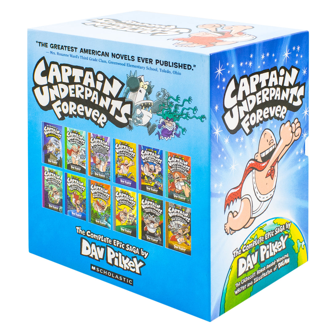Captain Underpant 12 Book Collection set  by Dav Pilkey