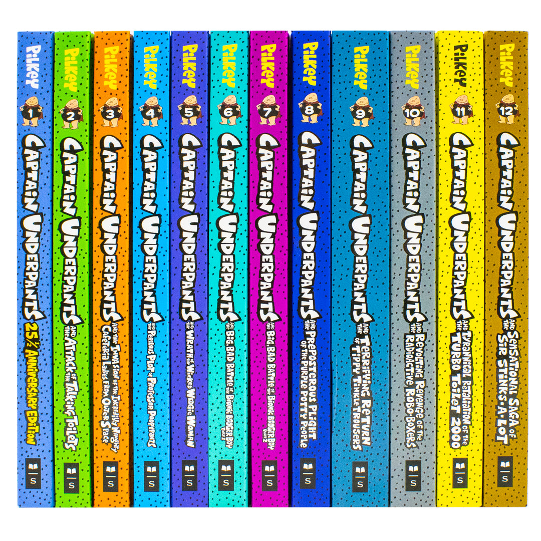 Captain Underpant 12 Book Collection set  by Dav Pilkey