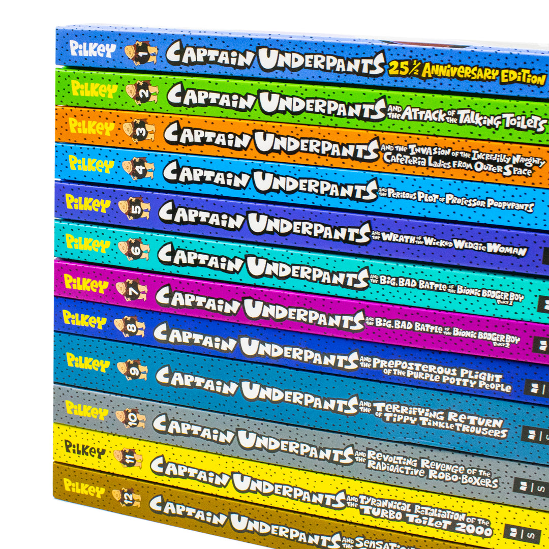 Captain Underpant 12 Book Collection set  by Dav Pilkey