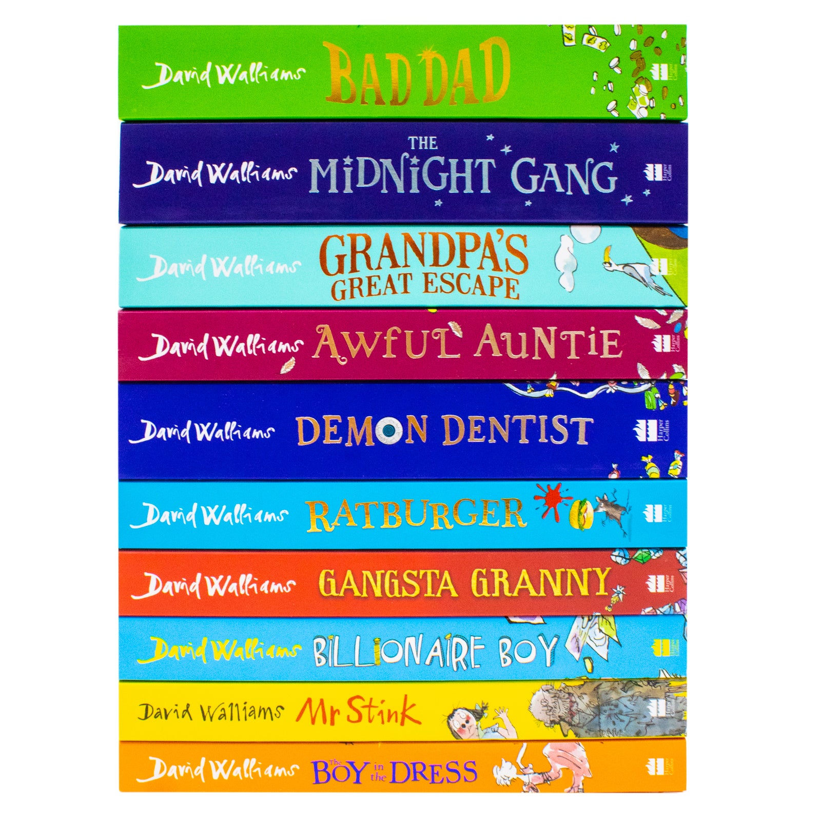 David Walliams The Terrific Ten Mega-Massive Box Set Age 8+