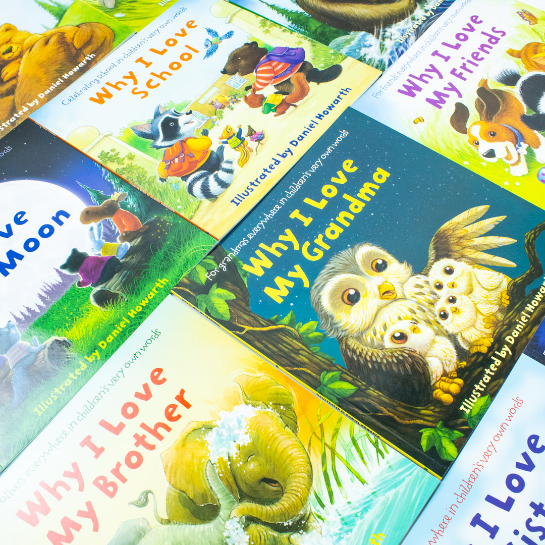 Why I Love Mummy, Daddy, Grandpa, Grandma, Sister, Brother 10 Picture Flat Books Children Collection Paperback Set For Kids Aged 0-5 Years readers
