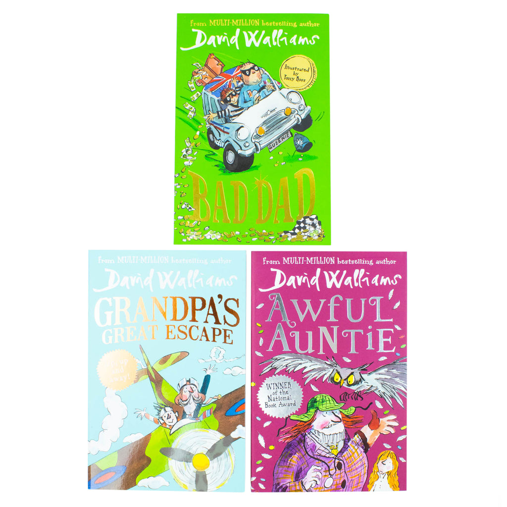 David Walliams 3 Funny Stories for Kids Ages 8+ Paperback