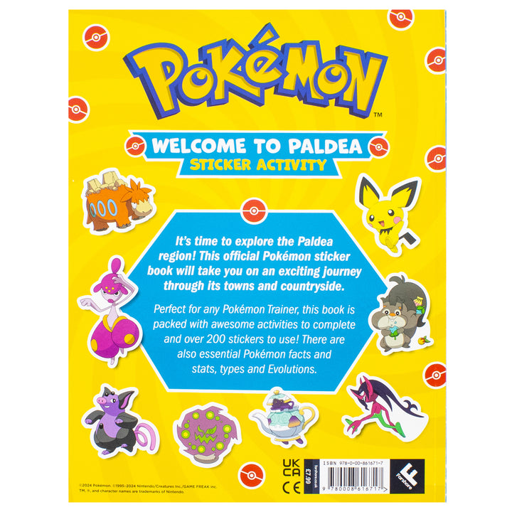 Pokémon Welcome to Paldea – Official Sticker Activity Book with 200+ Stickers
