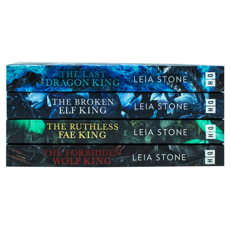 Kings of Avalier 4 Books Collection Set By Leia Stone(The Last Dragon King, The Broken Elf King, The Ruthless Fae King & The Forbidden Wolf King)
