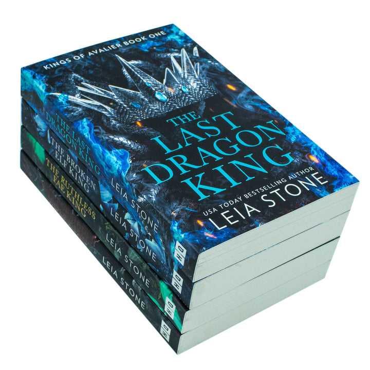 Kings of Avalier 4 Book Collection by Leia Stone| Epic Fantasy Series– The Last Dragon King,The Broken Elf King & More| Adventure & Mythical Creatures