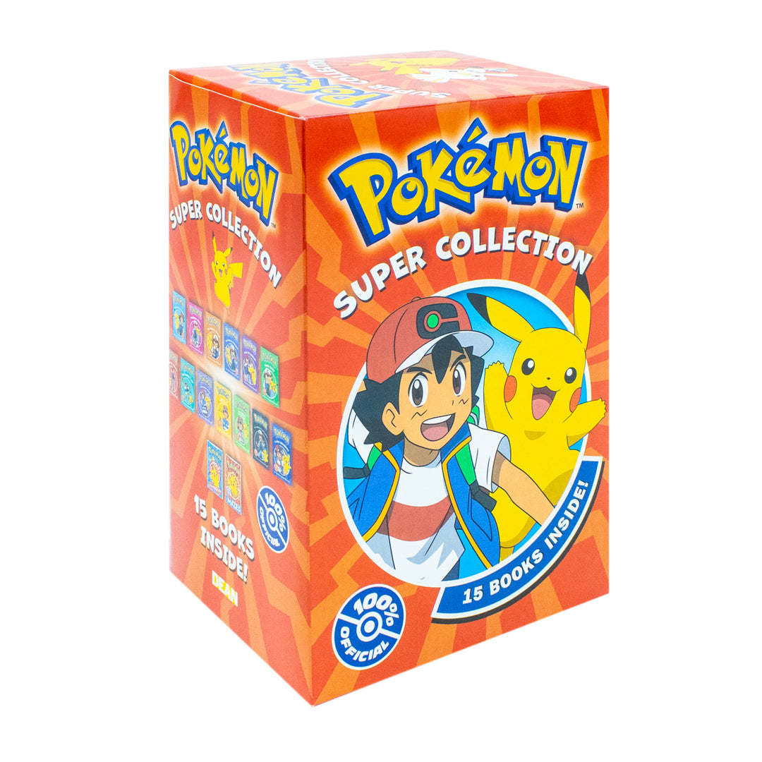 Pokémon Super Collection Series Books 1–15 Box Set by Tracey West | Adventure Kids Book Series, Collectible Fiction, Reading Fun for Young Readers