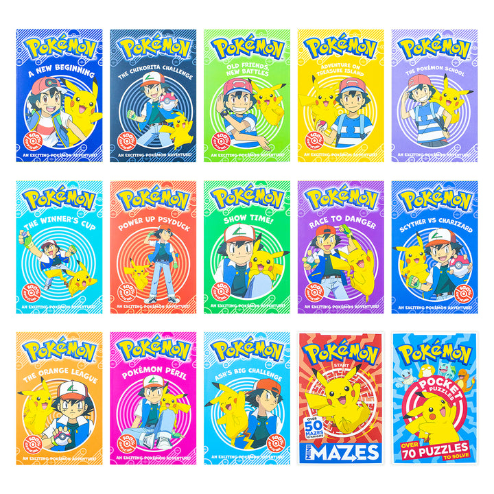 Pokémon Super Collection Series Books 1–15 Box Set by Tracey West | Adventure Kids Book Series, Collectible Fiction, Reading Fun for Young Readers