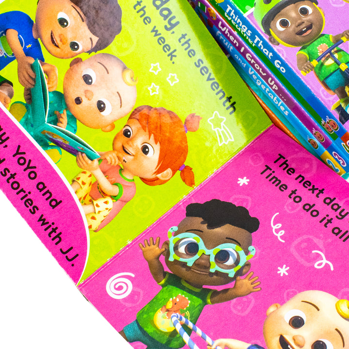 CoComelon Little Learners Pocket Library: 6 Mini Books Collection Box Set