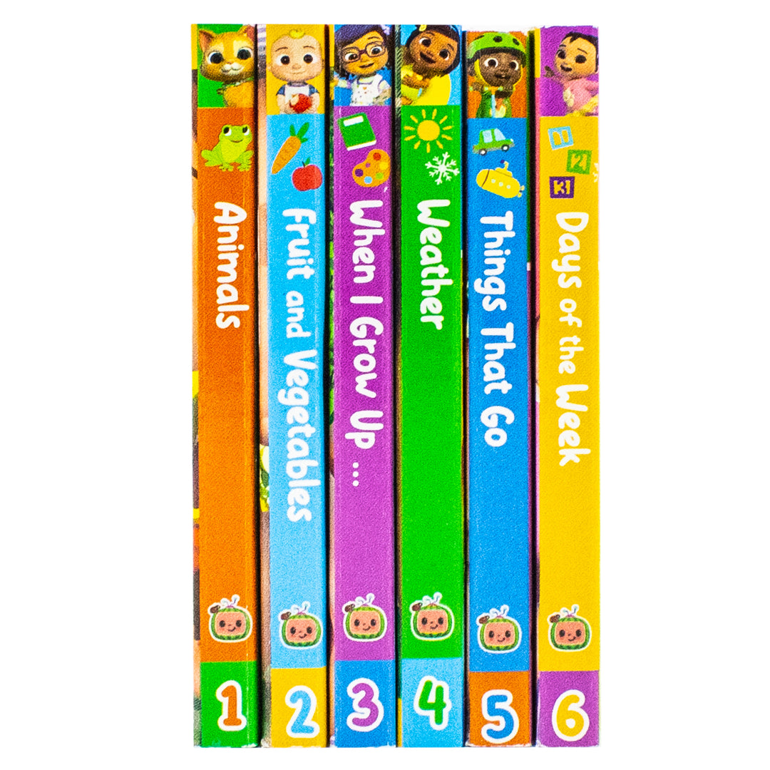 CoComelon Little Learners Pocket Library: 6 Mini Books Collection Box Set