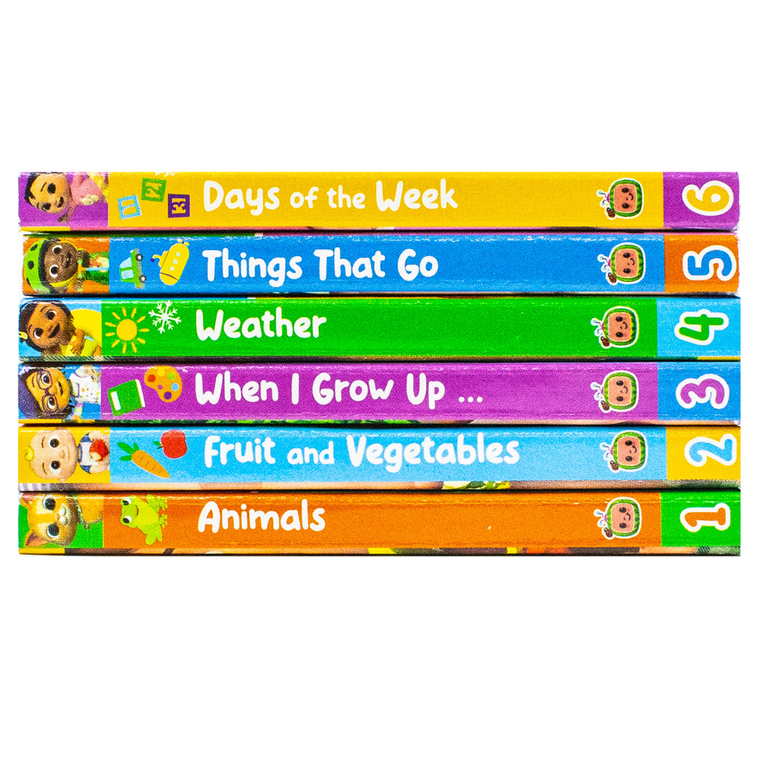 CoComelon Little Learners Pocket Library: 6 Mini Books Collection Box Set