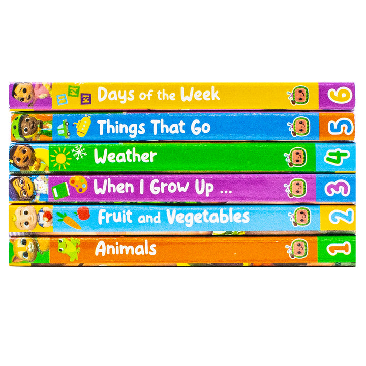 CoComelon Little Learners Pocket Library: 6 Mini Books Collection Box Set