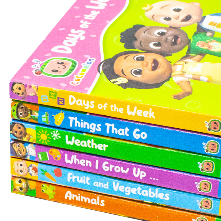 CoComelon Little Learners Pocket Library: 6 Mini Books Collection Box Set