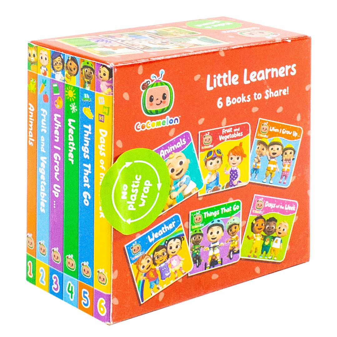 CoComelon Little Learners Pocket Library: 6 Mini Books Collection Box Set