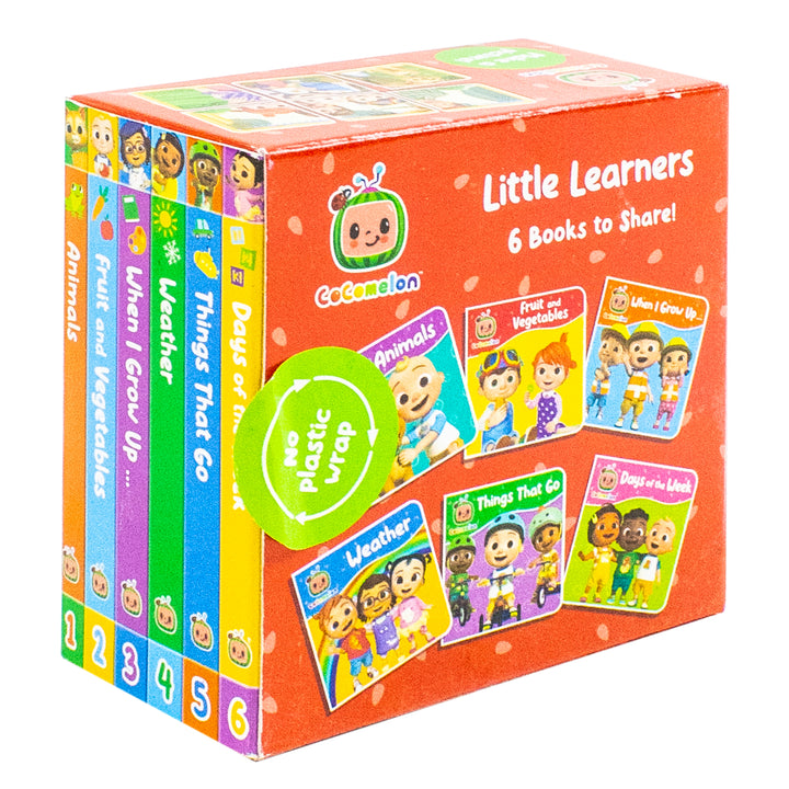 CoComelon Little Learners Pocket Library: 6 Mini Books Collection Box Set