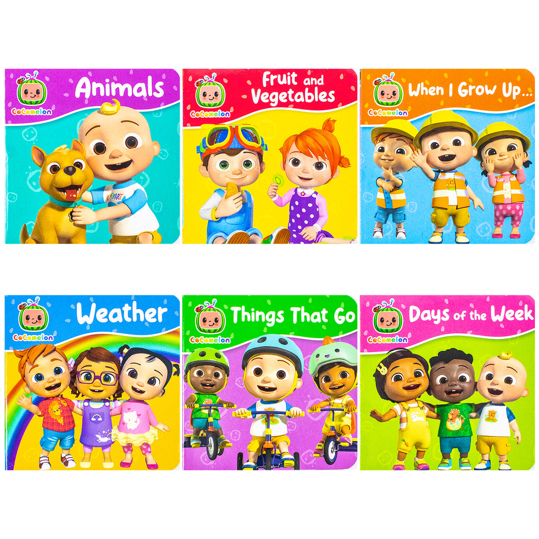 CoComelon Little Learners Pocket Library: 6 Mini Books Collection Box Set