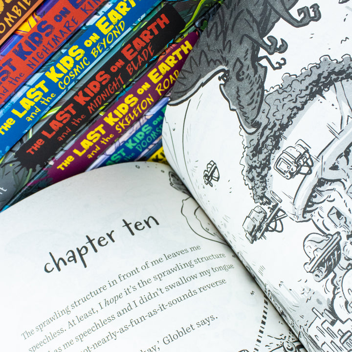 The Last Kids on Earth Series Book Set (Books 1-9) by Max Brallier – Zombie Parade, Nightmare King, Cosmic Beyond, Doomsday Race & More