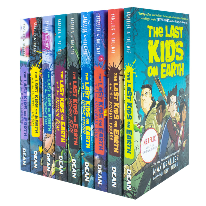 The Last Kids On Earth Series Books 1 - 9 Collection Set By Max Brallier(Last Kids On Earth, Zombie Parade, Nightmare King, Cosmic Beyond, Midnight Blade, Skeleton Road, Doomsday Race & More)