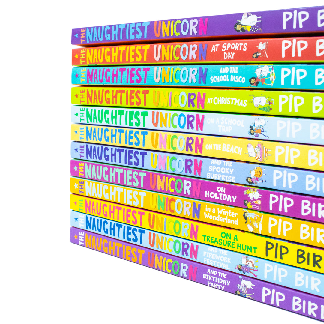 The Naughtiest Unicorn Series 12 Books Collection Set by Pip Bird - Fun,Magical Adventure Stories for Kids aged 8+, Popular Illustrated Junior Fiction