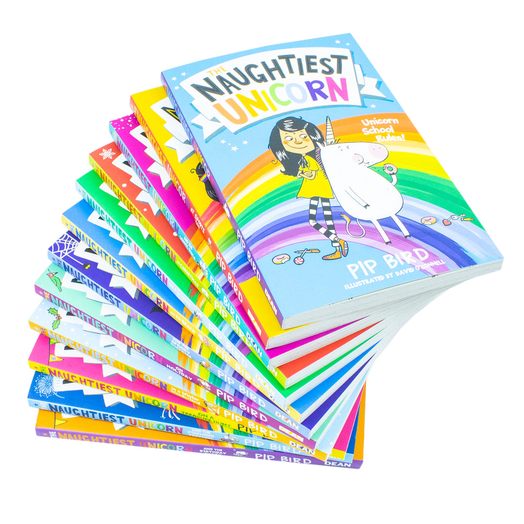 The Naughtiest Unicorn Series 12 Books Collection Set by Pip Bird - Fun,Magical Adventure Stories for Kids aged 8+, Popular Illustrated Junior Fiction