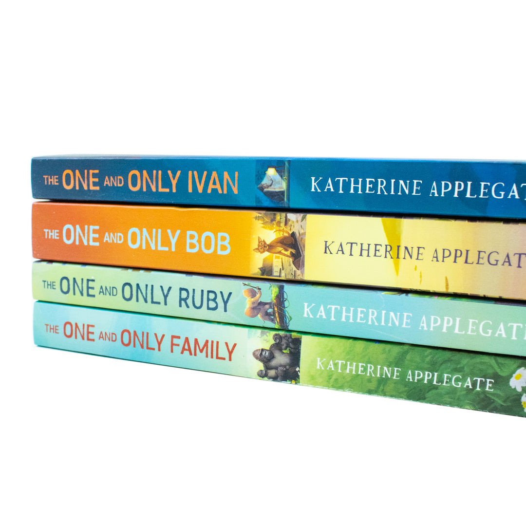 Katherine Applegate Collection 4 Books Set (One and Only Ivan, The One and Only Bob, Only Ruby, Only Family)
