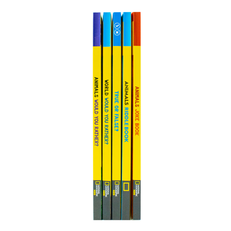 National Geographic Kids Animals 5 Book Collection Set, Fun-Filled Family Game Book Series with Facts, Quizzes & Activities for Children Ages 7+