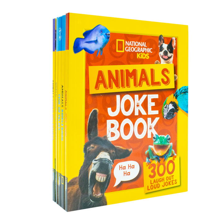 National Geographic Kids Animals 5 Book Collection Set, Fun-Filled Family Game Book Series with Facts, Quizzes & Activities for Children Ages 7+