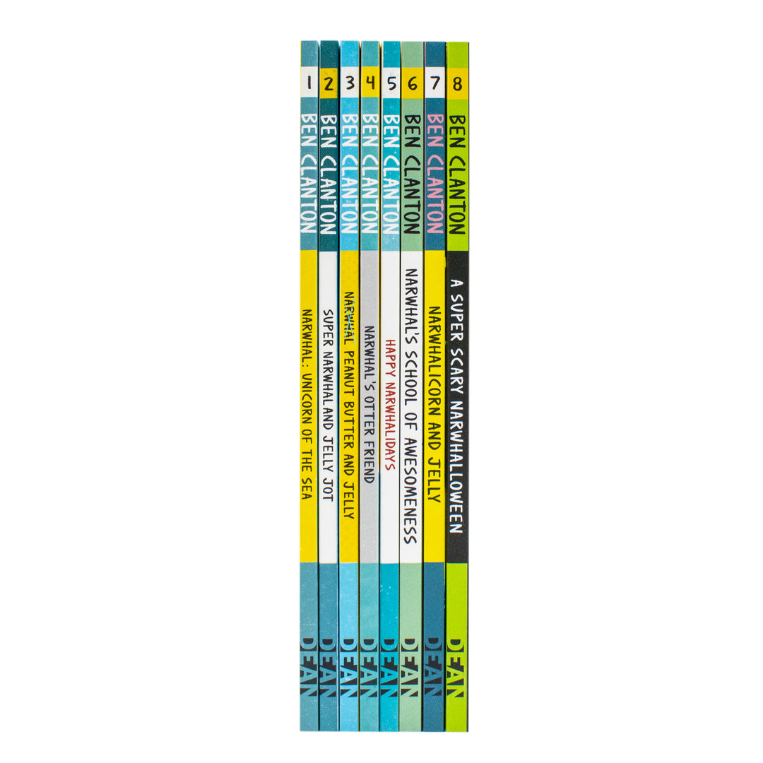 Narwhal and Jelly Series 8 Books Collection Set (Narwhal: Unicorn of the Sea!, Super Narwhal and Jelly Jolt, Peanut Butter and Jelly, Narwhal's Otter Friend, Happy Narwhalidays & 3 More)