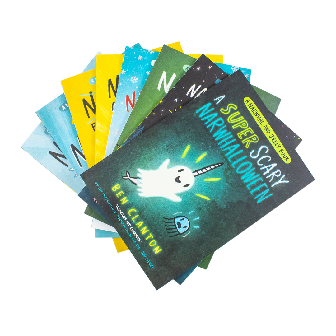 Narwhal and Jelly Series 8 Books Collection Set (Narwhal: Unicorn of the Sea!, Super Narwhal and Jelly Jolt, Peanut Butter and Jelly, Narwhal's Otter Friend, Happy Narwhalidays & 3 More)
