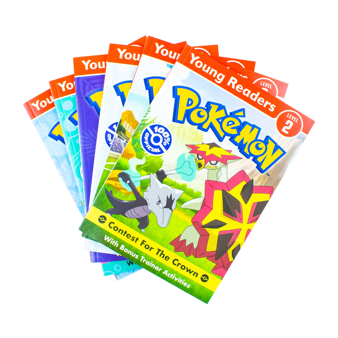 Young Readers Pokémon Level 2 Passport to Reading Alola Collection 6 Books Box Set