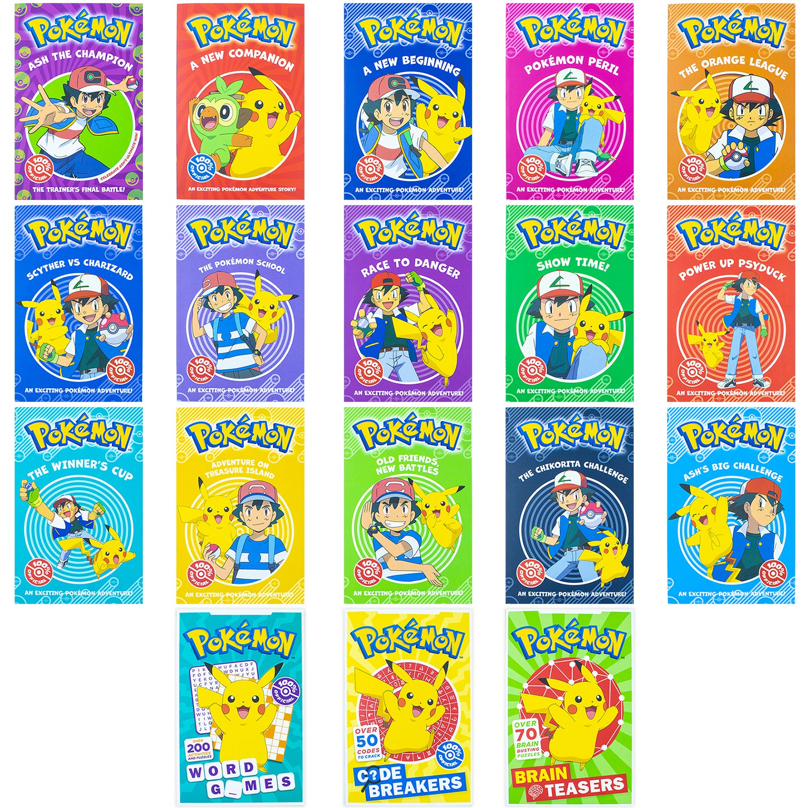 Pokemon Mega Collection: 18 Books Box Set for Young Readers