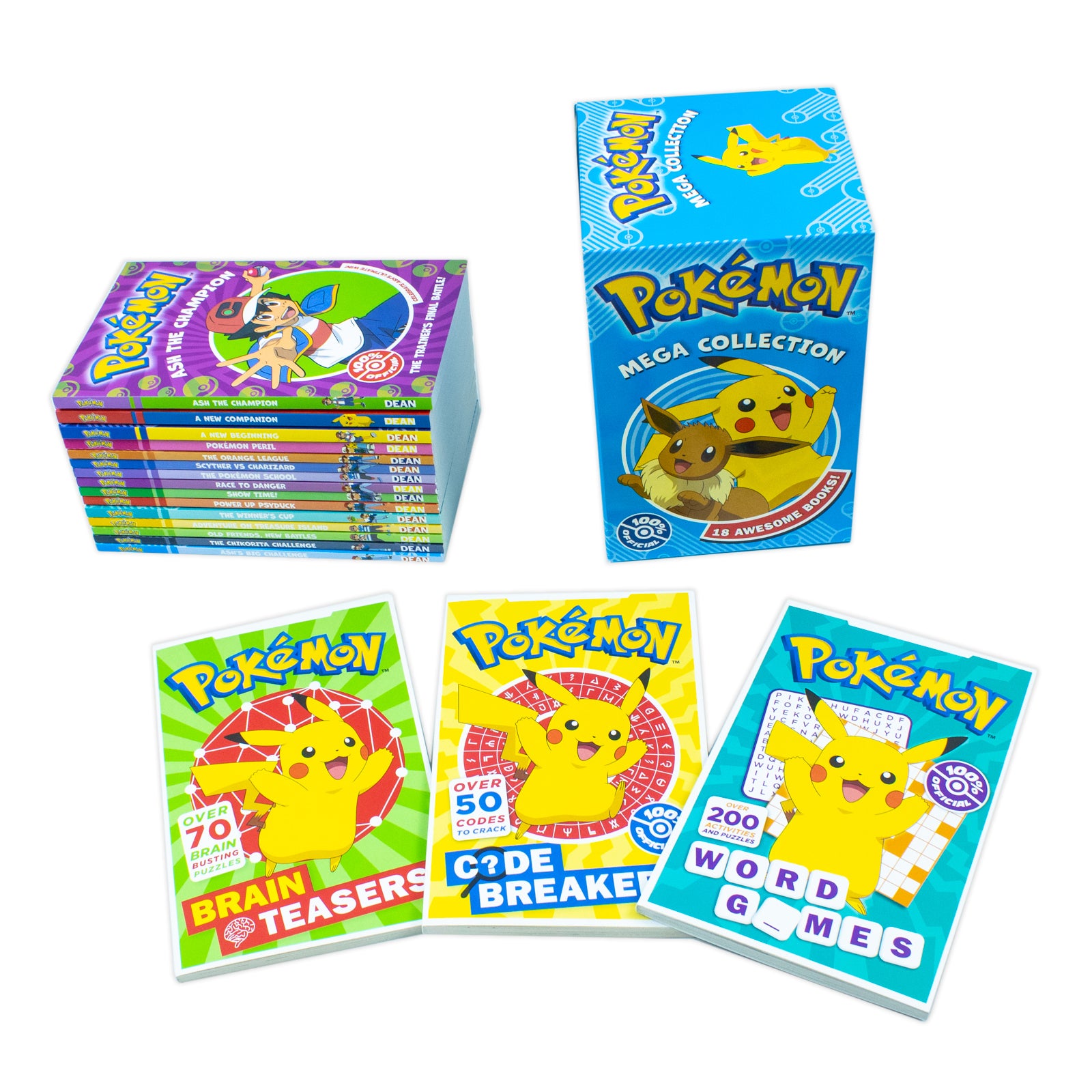 Pokemon Mega Collection: 18 Books Box Set for Young Readers