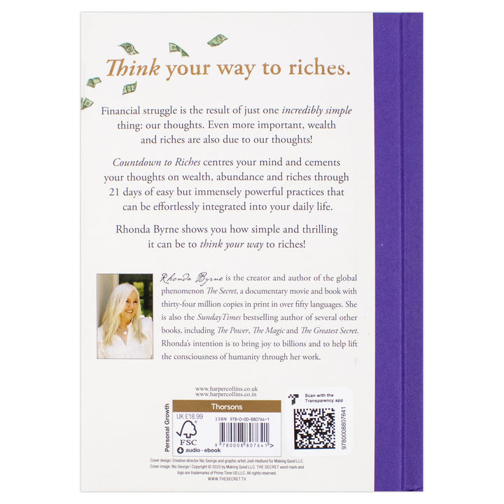 Countdown to Riches: 21 Days of Wealth-Attracting Habits by Rhonda Byrne | Hardcover