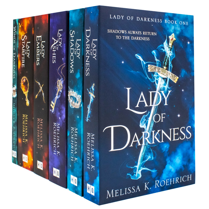 Lady of Darkness Series 6 Books Collection Set By Melissa K. Roehrich (Lady of Darkness, Lady of Shadows, Lady of Ashes, Lady of Embers, Lady of Starfire and Winds of Darkness)