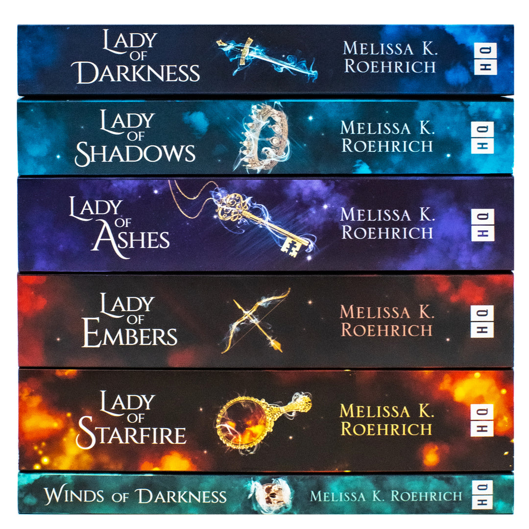 Lady of Darkness Series 6 Books Collection Set By Melissa K. Roehrich (Lady of Darkness, Lady of Shadows, Lady of Ashes, Lady of Embers, Lady of Starfire and Winds of Darkness)