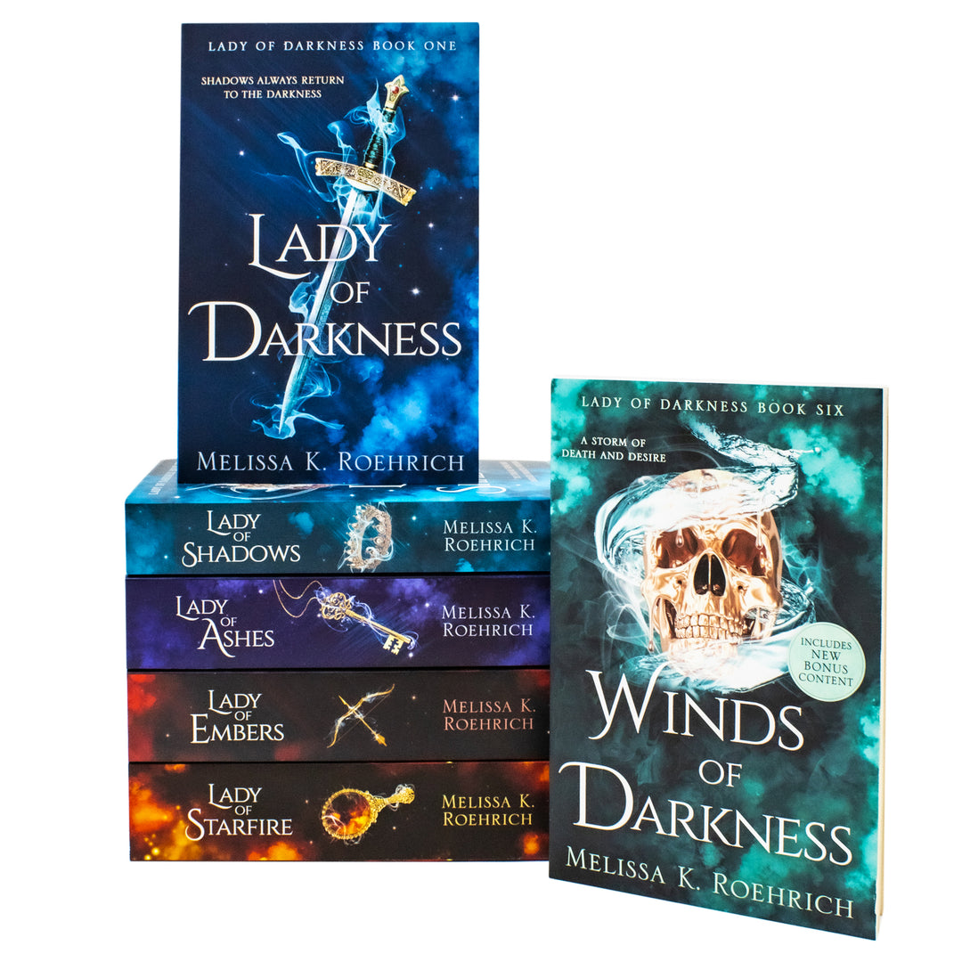 Lady of Darkness Series 6 Books Collection Set By Melissa K. Roehrich (Lady of Darkness, Lady of Shadows, Lady of Ashes, Lady of Embers, Lady of Starfire and Winds of Darkness)