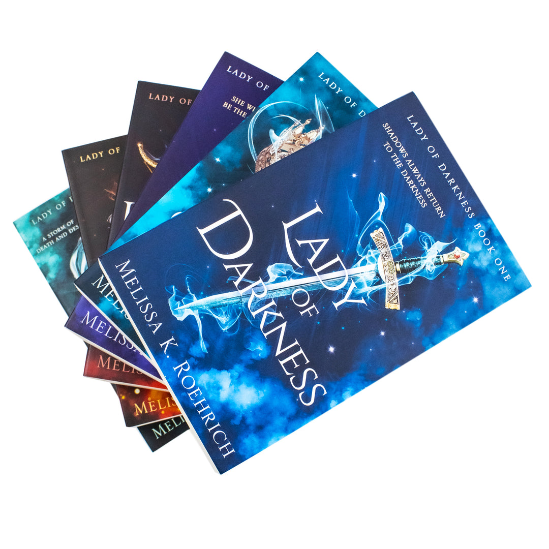 Lady of Darkness Series 6 Books Collection Set By Melissa K. Roehrich (Lady of Darkness, Lady of Shadows, Lady of Ashes, Lady of Embers, Lady of Starfire and Winds of Darkness)