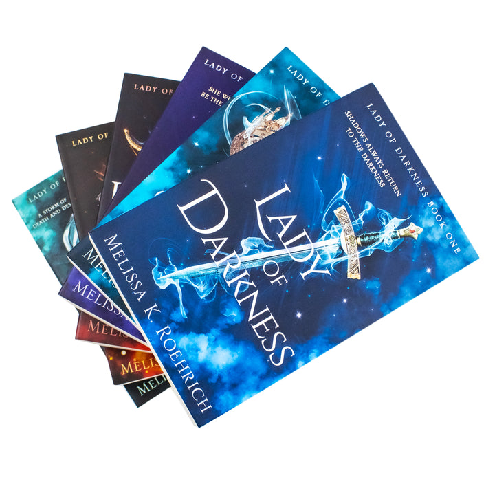 Lady of Darkness Series 6 Books Collection Set By Melissa K. Roehrich (Lady of Darkness, Lady of Shadows, Lady of Ashes, Lady of Embers, Lady of Starfire and Winds of Darkness)