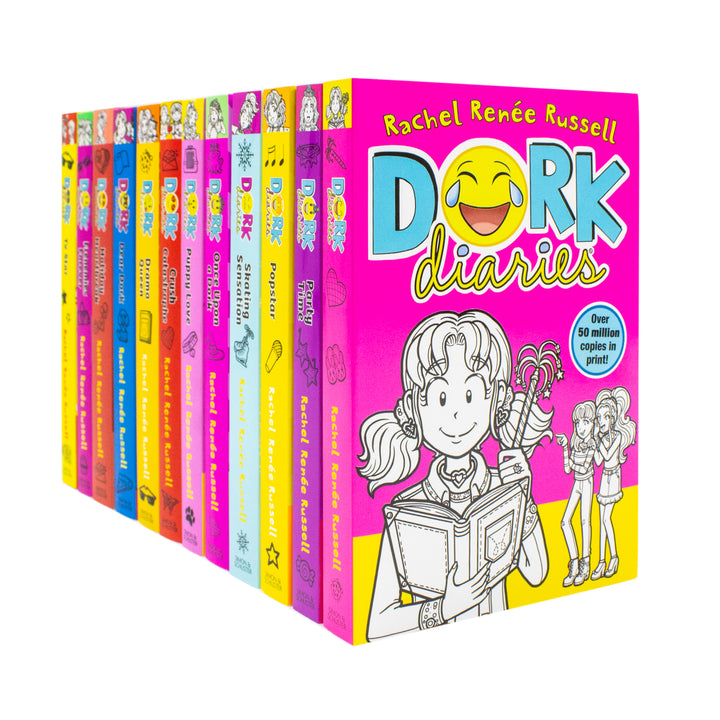 Dork Diaries 12 Books Collection Set by Rachel Renee Russell – Bestselling School Life & Friendship Stories | Paperback
