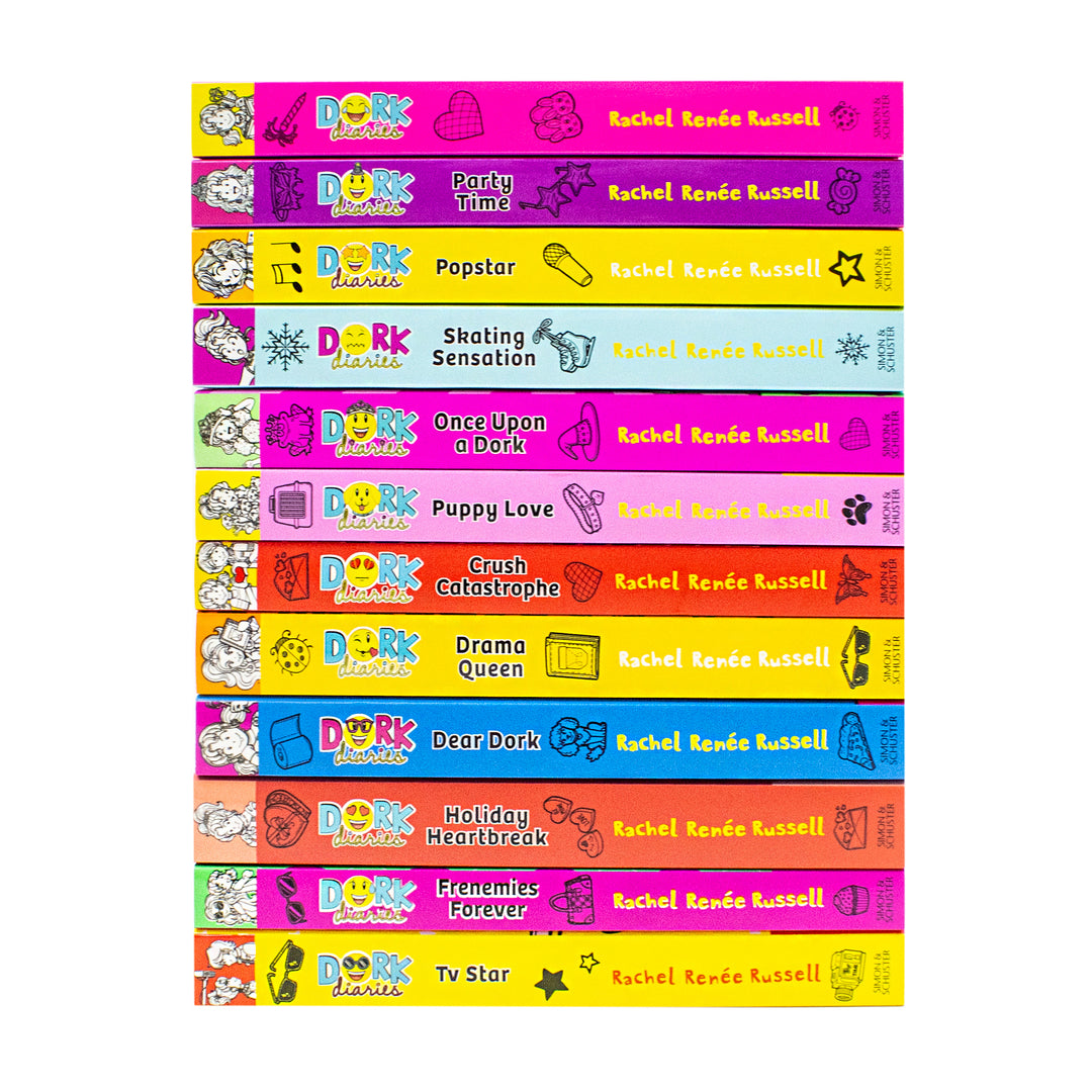 Dork Diaries 12 Books Collection Set by Rachel Renee Russell – Bestselling School Life & Friendship Stories | Paperback
