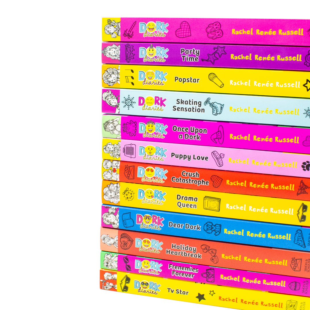 Dork Diaries 12 Books Collection Set by Rachel Renee Russell – Bestselling School Life & Friendship Stories | Paperback