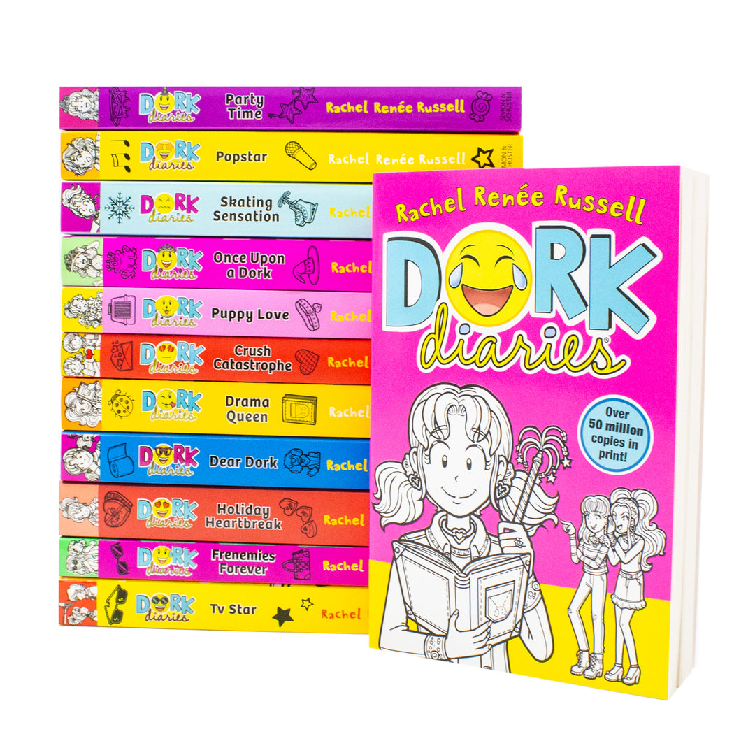 Dork Diaries 12 Books Collection Set by Rachel Renee Russell – Bestselling School Life & Friendship Stories | Paperback