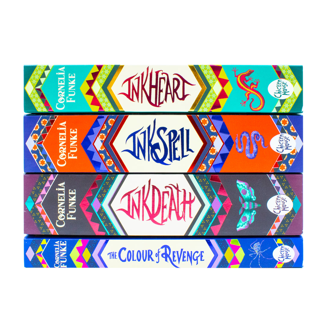 Inkheart Trilogy 4 Book Set by Cornelia Funke, Captivating Magical Fantasy Adventure for Young Readers Ages 12+